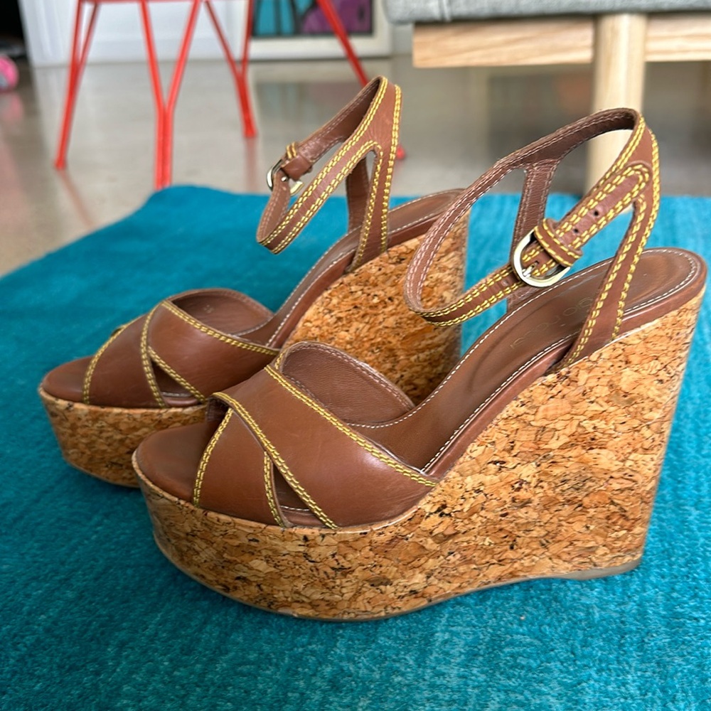 Sergio Rossi platform sandals, size 38